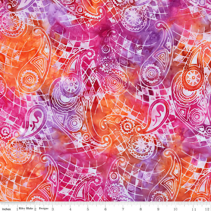 Splatter Batiks - Coral Fiesta