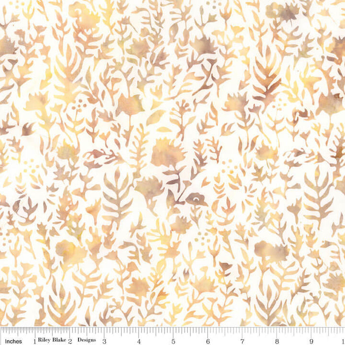 Floral Grid Batiks - Sponge Cake