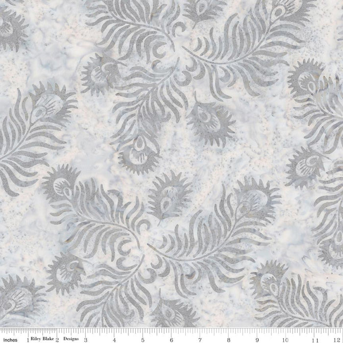 Batiks Gray & Golden Arabella Fog Gray