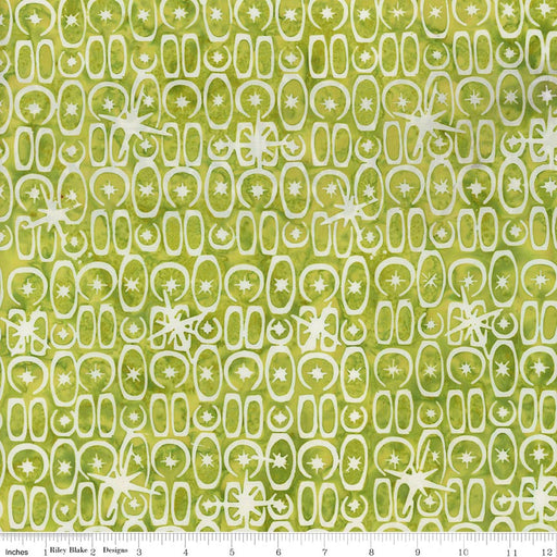 Batiks Starburst Groove Limeade