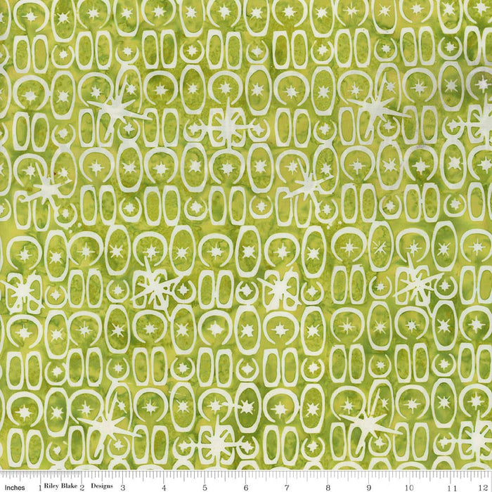Batiks Starburst Groove Limeade