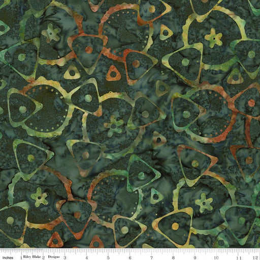Batiks Starburst Groove Malachite