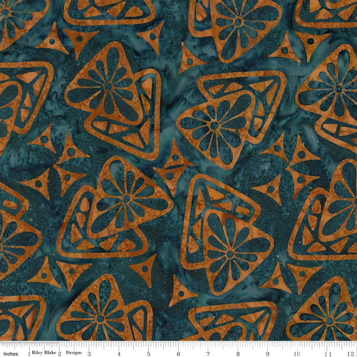 Batiks Starburst Groove Denim Dunes