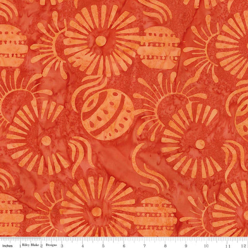 Batiks Starburst Groove Pumpkin