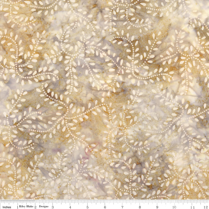 Wide Back Batiks Gray & Golden Arabella Creamy Caramel