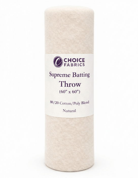 Choice Supreme Batting 80/20 Cotton/Poly Blend Throw