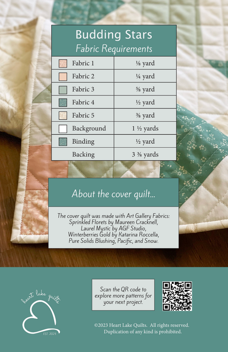 Budding Stars Downloadable Pattern