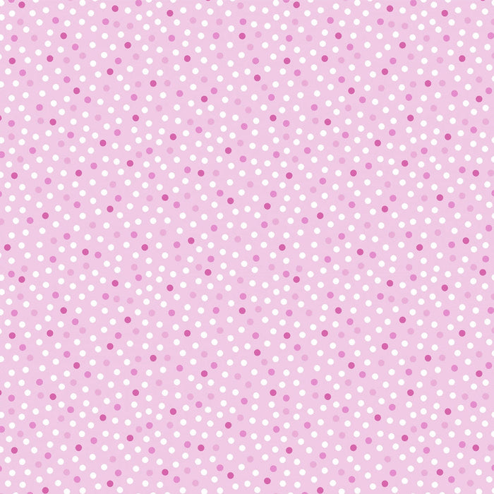 Barely Basics Lots a Dots Quilting Cuddle Blush Fabric Per Yard
