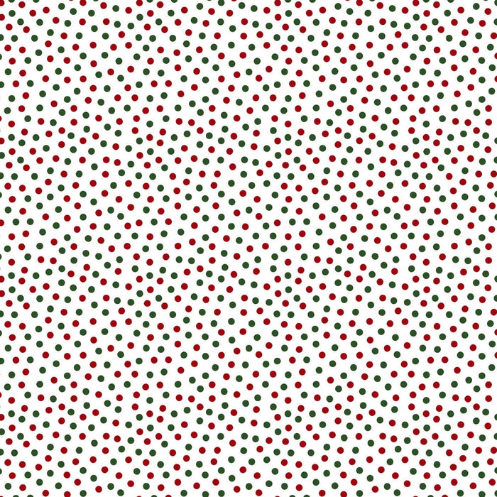 Barely Basics Lots a Dots Quilting Cuddle Christmas Fabric Per Yard