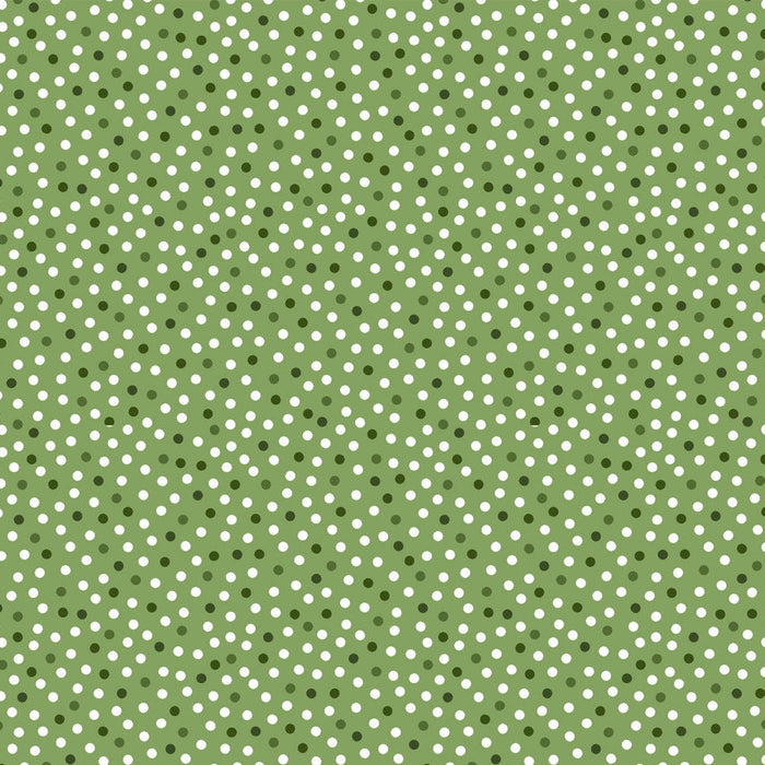 Barely Basics Lots a Dots Quilting Cuddle Leaf Fabric Per Yard