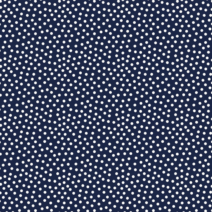 Barely Basics Lots a Dots Quilting Cuddle Navy Fabric Per Yard