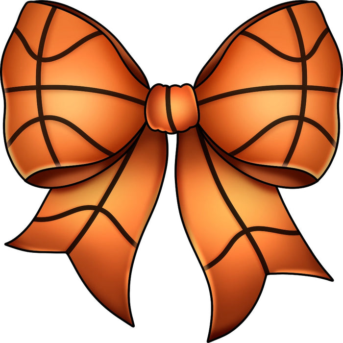 Basketball Bow Fabric Panel