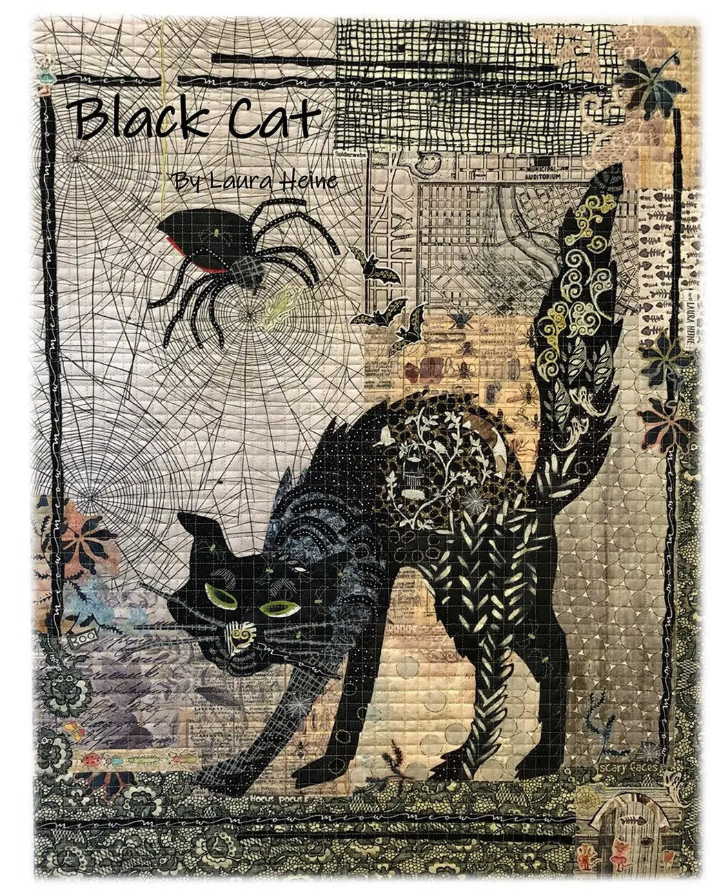 Black Cat Collage Pattern — High Country Quilts
