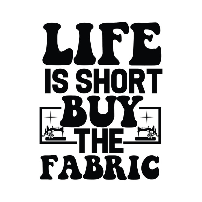 Black and White Buy the Fabric Panel