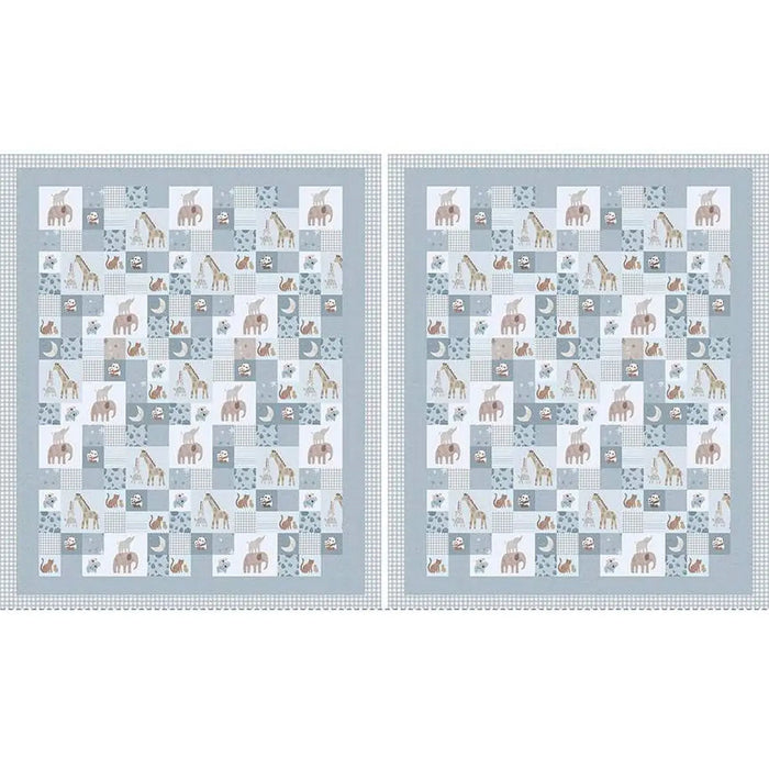 Blue Double Lush Velvet 58/60" Blue Safari Stargazing