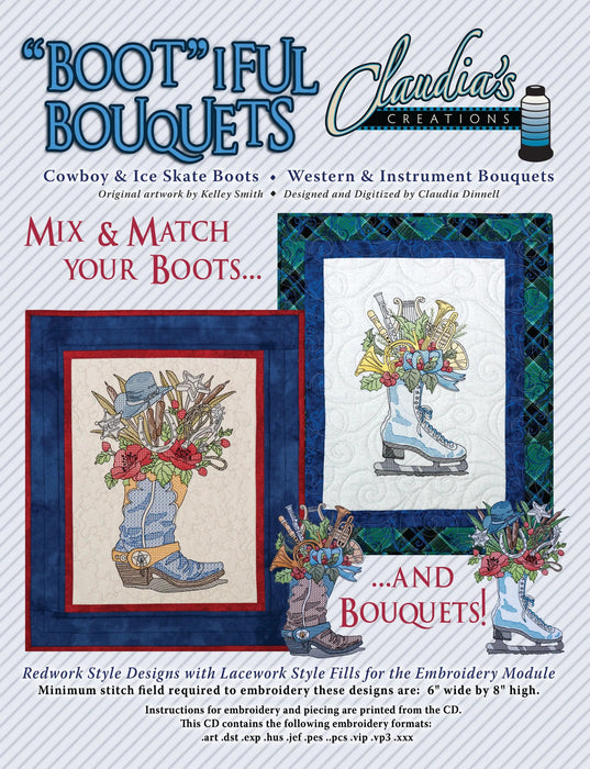 Bootiful Bouquets Cowboy / Ice Skate
