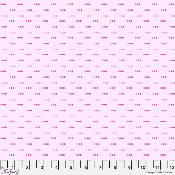Bubblegum Dotty Cotton 44"/45" Fabric Per Yard