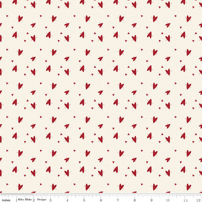 Love You Always - Hearts - Cream
