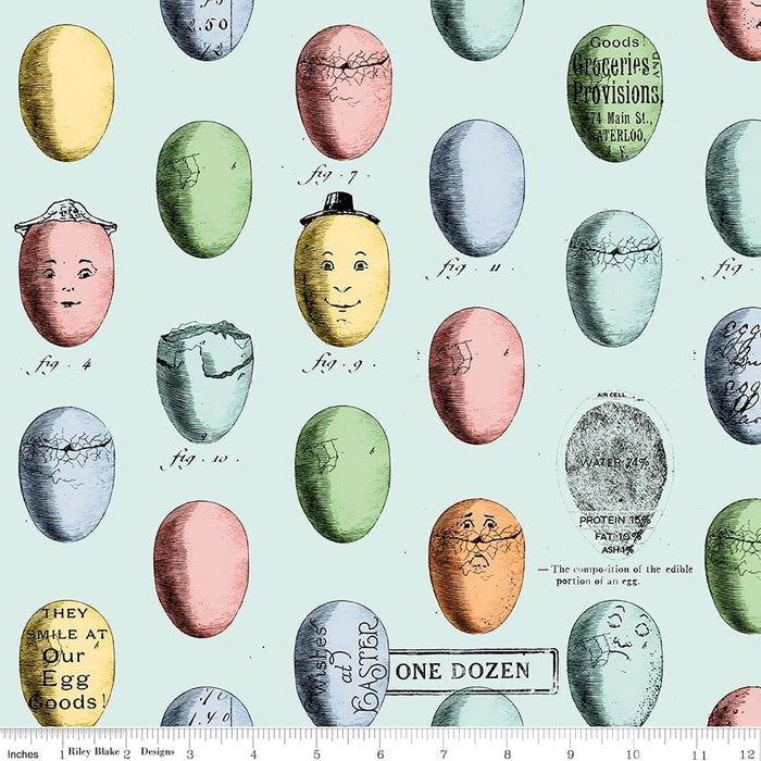 Egg Hunt Egg Study Aqua