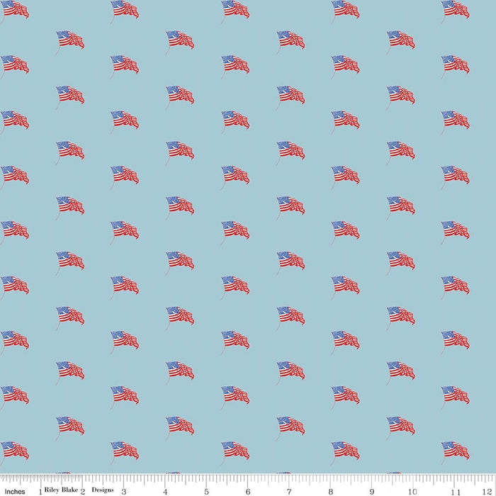 Sew America USA Flags Blue