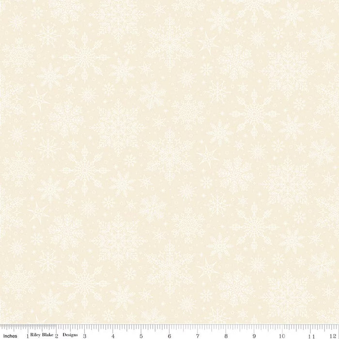 RB Snowflakes White - Poinsettias at Christmas