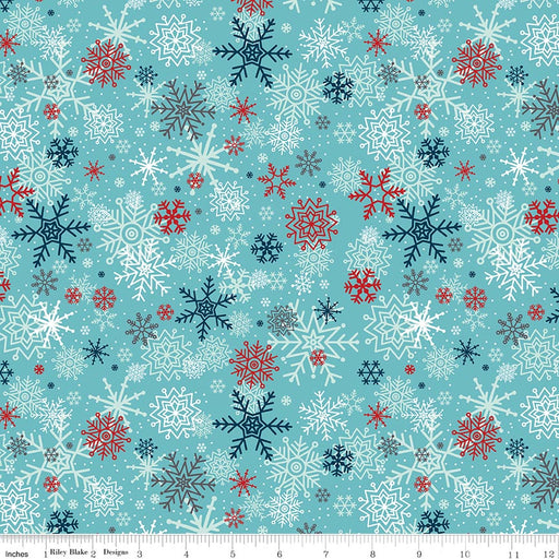 A Perfect Winter Snowflakes Blue