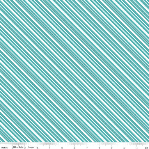 A Perfect Winter Stripes Blue