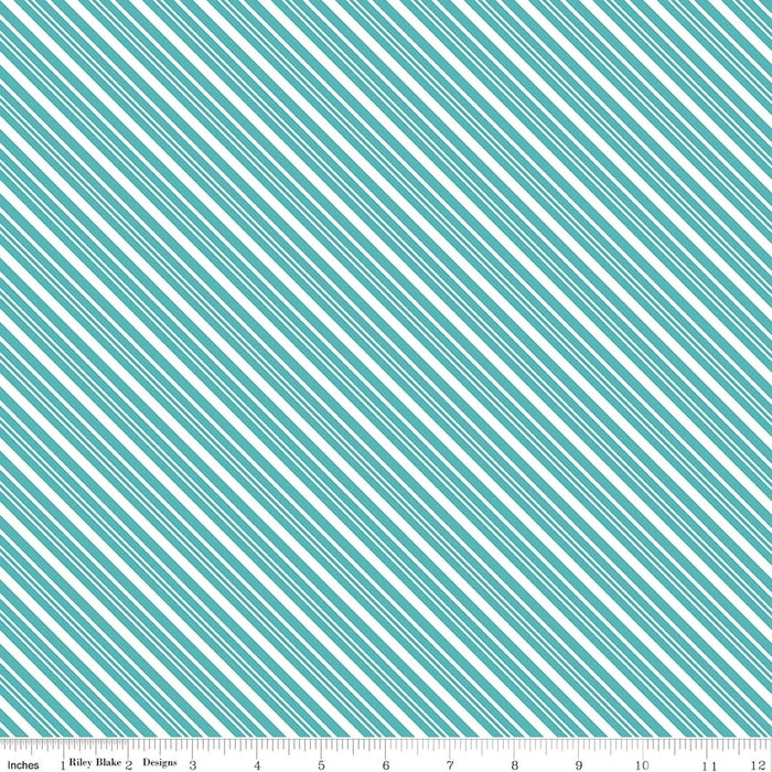 A Perfect Winter Stripes Blue