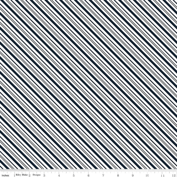 A Perfect Winter Stripes Navy