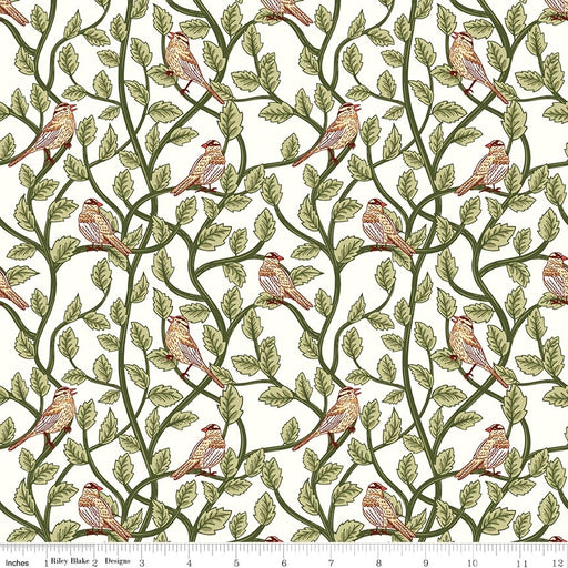 Tangled Garden Birds Cream