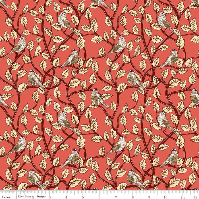 Tangled Garden Birds Sunset