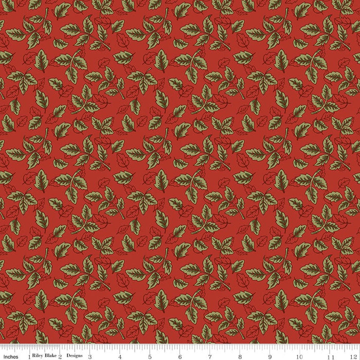 Tangled Garden Leaves Red