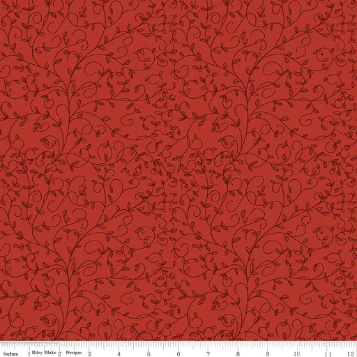 Tangled Garden Vines Red