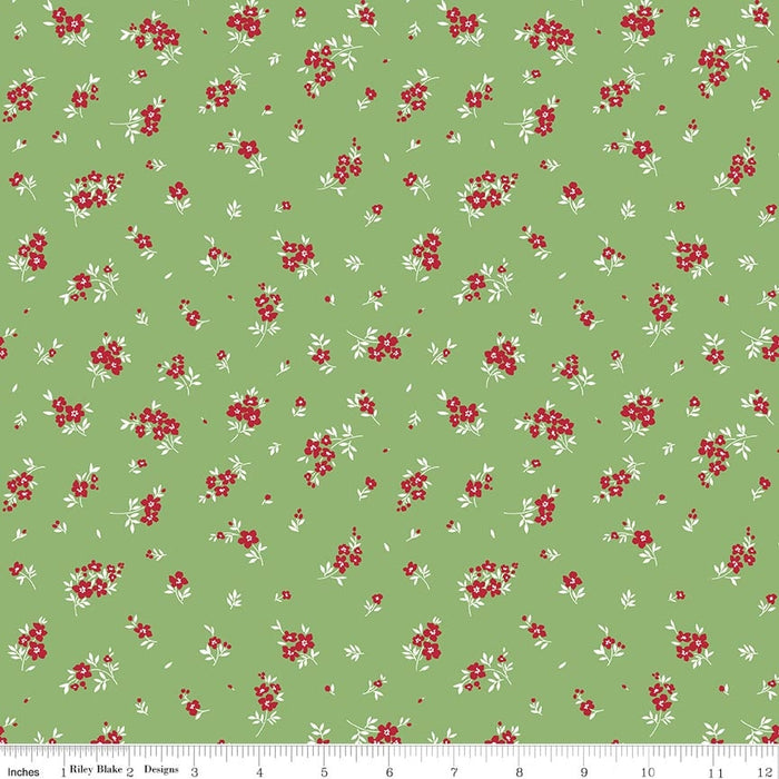 Little Ladybug Mini Flowers Green