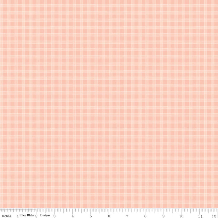To My Love Plaid Pink Quilt Fabric
