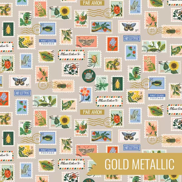 CS Khaki Botanical Postage Curio-Rifle Paper CO