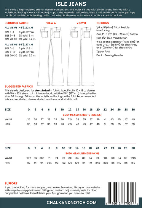Chalk and Notch Isle Printed Pattern