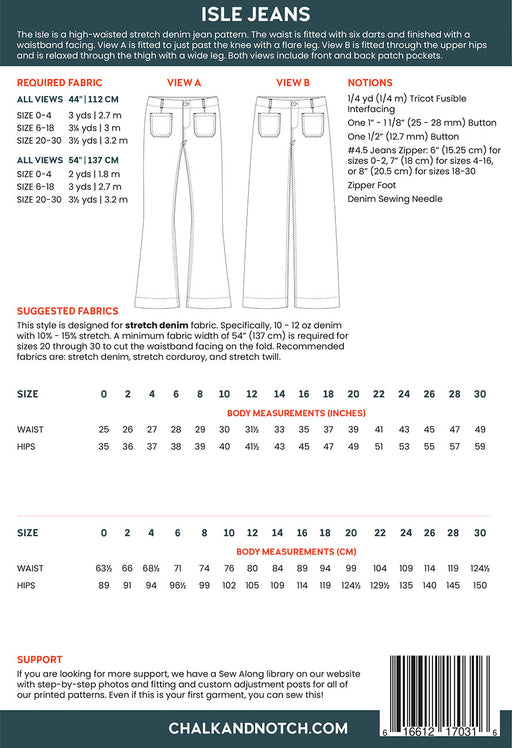 Chalk and Notch Isle Printed Pattern