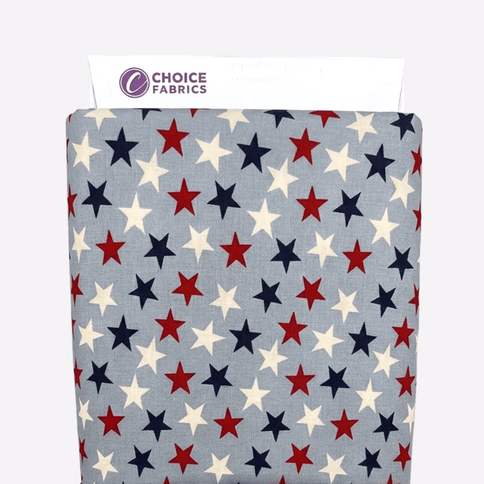 3-Yard Pack - Patriotic Stars 108" Supreme Backings - Large Stars on Light Blue