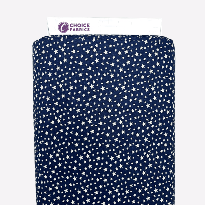 3-Yard Pack - Patriotic Stars 108" Supreme Backings - White Stars on Navy