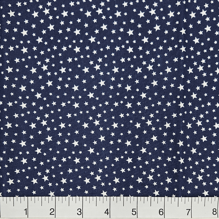 3-Yard Pack - Patriotic Stars 108" Supreme Backings - White Stars on Navy