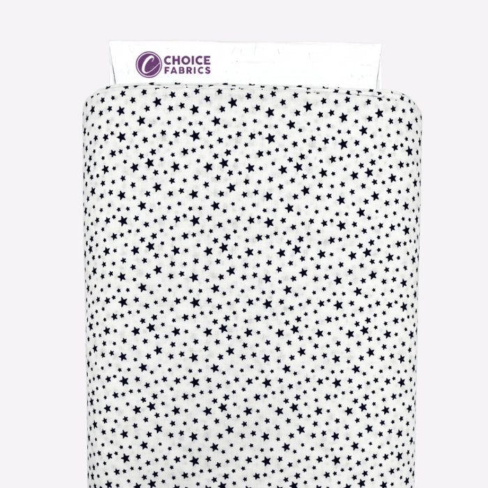 3-Yard Pack - Patriotic Stars 108" Supreme Backings - Navy Stars on White