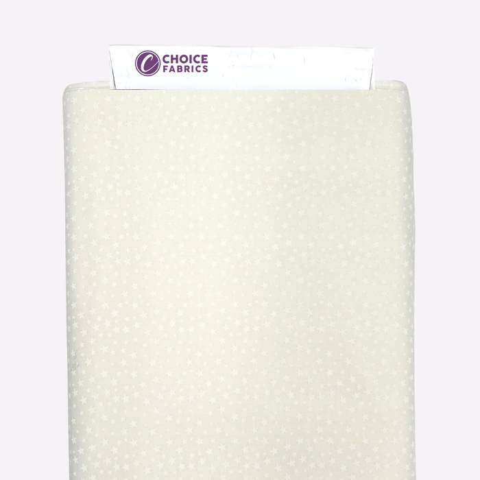 3-Yard Pack - Tone on Tone 108" Supreme Backings - White on White Stars