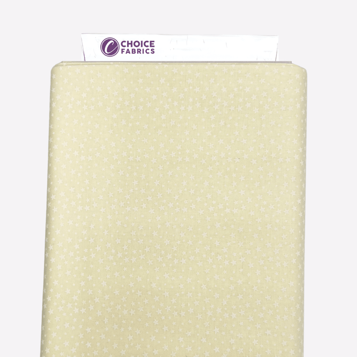 3-Yard Pack - Tone on Tone 108" Supreme Backings - White on Cream Stars