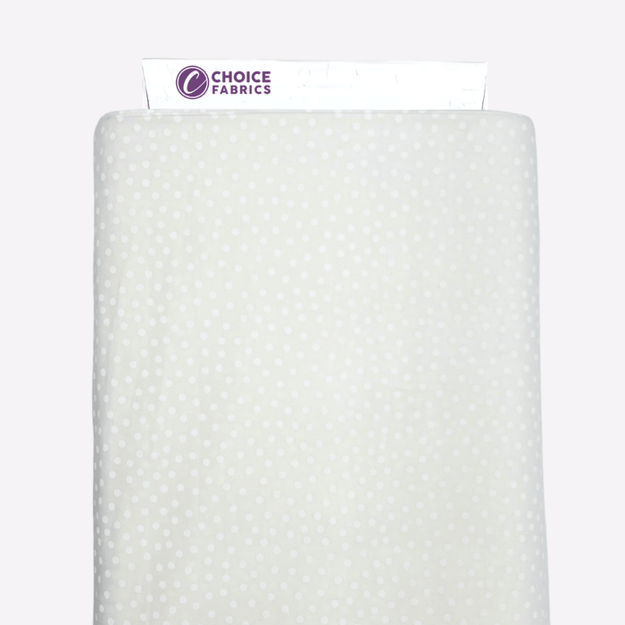 3-Yard Pack - Tone on Tone 108" Supreme Backings - White on White Dots