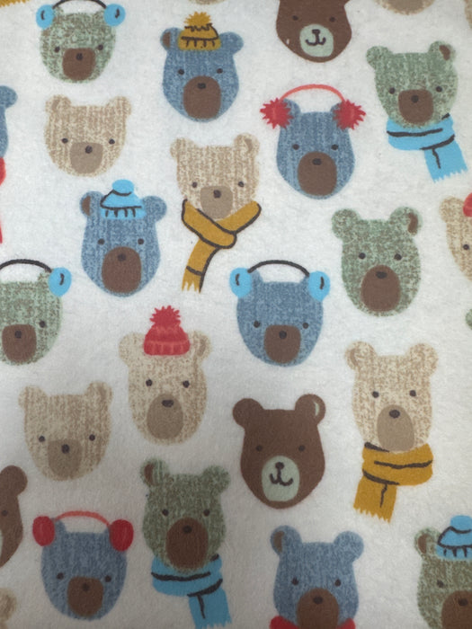 WF Cubby Bear White Bear Flannel