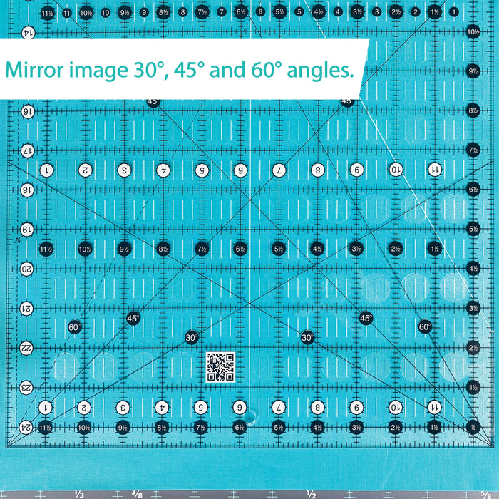 Creative Grids Quilt Ruler 12-1/2in x 24-1/2in