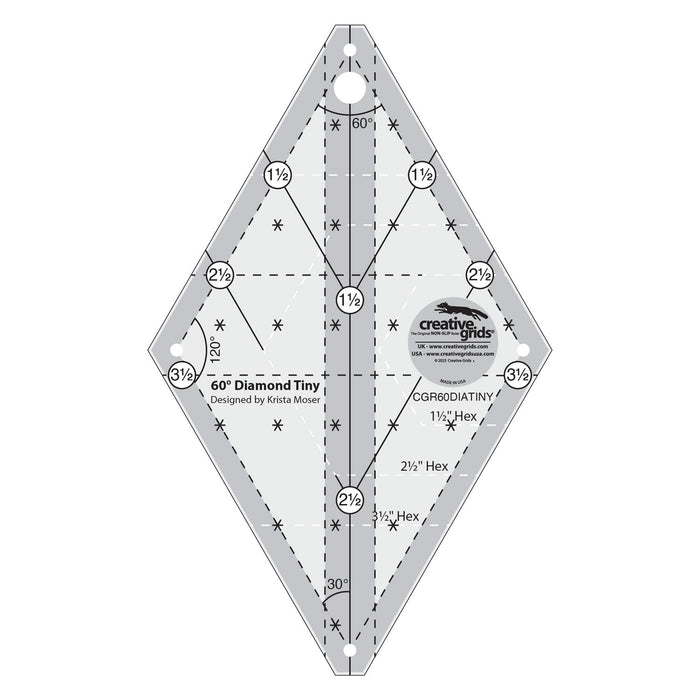 Creative Grids 60 Degree Tiny Diamond