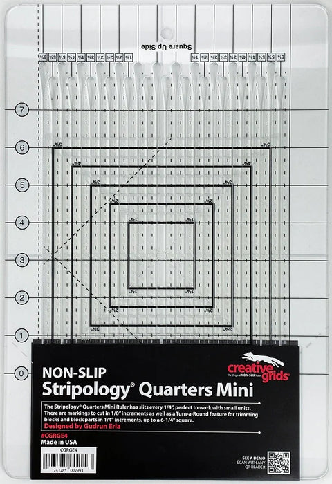 Creative Grids Quilt Ruler Stripology® Quarters Mini