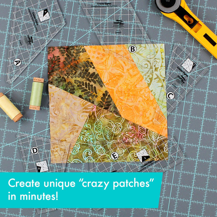 Creative Grids Crazier Eights Templates Quilt Ruler